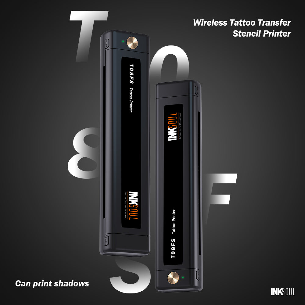 INKSOUL® T08FS Wireless Tattoo Transfer Stencil Printer-Can print shadows